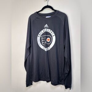 NWT Adidas Black Philadelphia Flyers Long Sleeve Tee